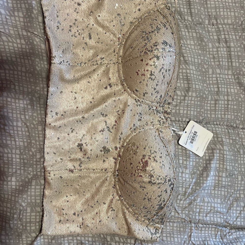 Davi & Dani Sequin Corset Top - Size 3X NWT